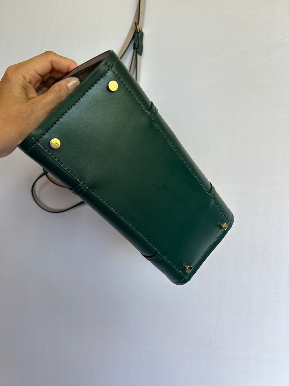 Kate Spade Arbour Hill Small Elodie leather bag green emerald gold crossbody - Picture 12 of 16